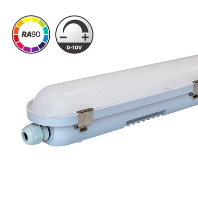 120cm 40W 0-10V armatuur HiCRI, doorvoerbedraad - IP65, RA90, flikkervrij