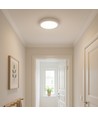 18W dimbare LED-plafondlamp - Ø22,5cm, hoogte: 3,9cm, witte rand