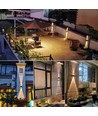 Solar wandlamp - IP54, zwart, up/down, schemersensor