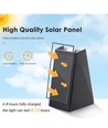 Solar wandlamp - IP54, zwart, up/down, schemersensor