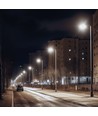 50W schemering LED straatlamp - Schemeringssensor, Ø60 mm, IP65, zwart, 230V