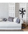 55W Stalen ventilator - met 410mm ronde voet, 4 knoppen, 5 bladen (16 inch)