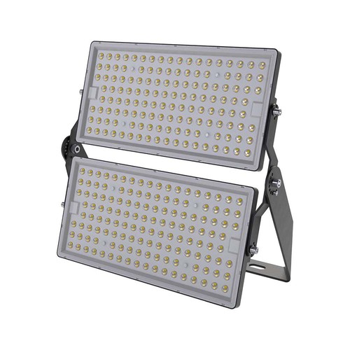 500W LED Breedstraler - 135lm/W, IP65, Zwarte behuizing, werklamp, 1m kabel
