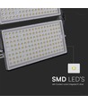 500W LED Breedstraler - 135lm/W, IP65, Zwarte behuizing, werklamp, 1m kabel