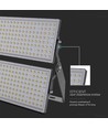 500W LED Breedstraler - 135lm/W, IP65, Zwarte behuizing, werklamp, 1m kabel