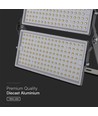 500W LED Breedstraler - 135lm/W, IP65, Zwarte behuizing, werklamp, 1m kabel