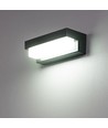 Solar CCT wandlamp - IP54, 3 lichtkleuren, zwart, vierkant, schemersensor