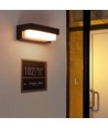 Solar CCT wandlamp - IP54, 3 lichtkleuren, zwart, vierkant, schemersensor