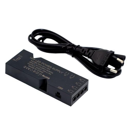 Voeding voor sauna downlight - 18W, 6 uitgangen, 24V, 135cm kabel