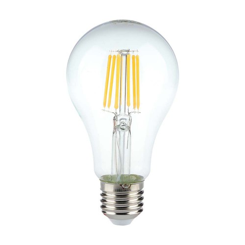 E27 10W LED filament lamp - A60, helder glas, 1055lm, 4000K