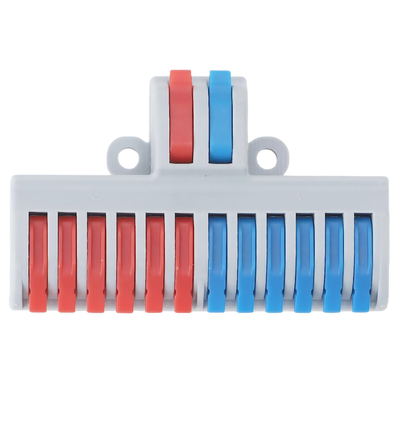 1 stuk schroefloze verbindingsmof - 2 tot 12, 250V, 32A