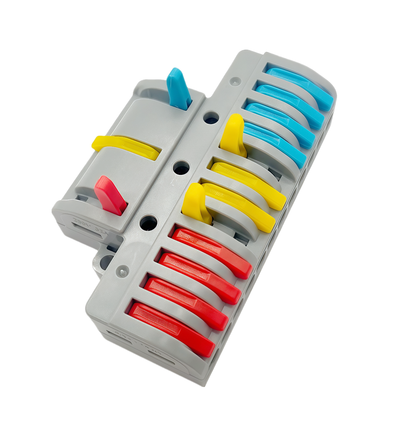 1 stuks schroefloze verbindingsmof - 3 tot 12, 250V, 32A