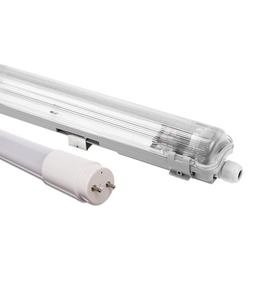 60cm 9W Limea T8 LED enkel armatuur - IP65 waterdicht, incl. 1x LED buis