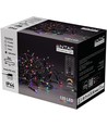 9 m multicolor LED kerstlichtsnoer - 120 LED, geheugenfunctie, IP44 buiten, met IR afstandsbediening, 230V