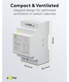 54W / 12V DC DIN-rail voeding - 4.5A
