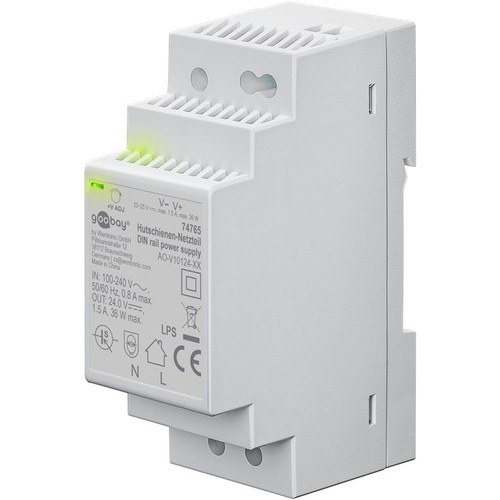 36W / 24V DC DIN-rail voeding - 1.5A