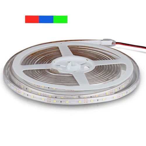 5m 3,6W/m spatwaterdichte LED-strip - IP65, 60 LED's per meter, kies kleur