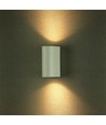 GU10 wandlamp met up/down licht - IP44 buiten, wit, aluminium, zonder lichtbron
