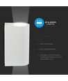 GU10 wandlamp met up/down licht - IP44 buiten, wit, aluminium, zonder lichtbron