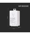 WiFi ontvanger voor draadloze schakelaars, 1000W - Smart Home, compatibel met Alexa/Google Home, IP20 binnen