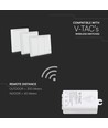 WiFi ontvanger voor draadloze schakelaars, 1000W - Smart Home, compatibel met Alexa/Google Home, IP20 binnen