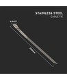 RVS Kabelbinders, 100 stuks - Breedte 4,6 mm, lengte 35 cm