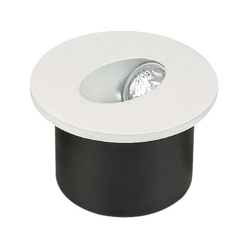 3W Ø7,5cm ronde LED inbouwspot voor trappen - 270lm, 4000K, wit, gat: Ø6,2 cm