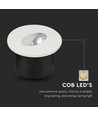 3W Ø7,5cm ronde LED inbouwspot voor trappen - 270lm, 4000K, wit, gat: Ø6,2 cm
