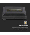 2W LED trapverlichting - Zwart, opbouw, IP65 binnen/buiten, 230V