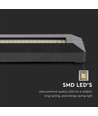 3W LED trapverlichting - IP65, zwart, rechthoekig, buiten, 230 x 80 x 28 mm
