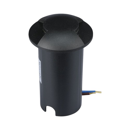 1W LED inbouwspot - Licht 3000K, Zwart