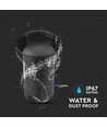 1W LED inbouwspot - Licht 3000K, Zwart
