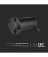 1W LED Inbouwspot - Licht 3000K, Zwart.