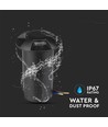 1W LED Inbouwspot - Licht 3000K, Zwart.