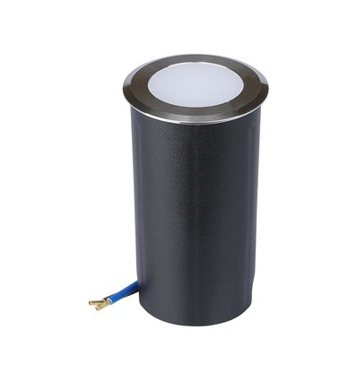 1W inbouwspot - LED, licht 6400K, zilver
