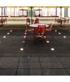 1W inbouwspot - LED, licht 6400K, zilver