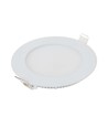 6W Ø12cm LED inbouwpanel - Gat: Ø11 cm, Afmeting: Ø12 cm, witte rand, incl. lichtbron