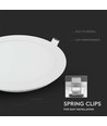 12W Ø17cm LED inbouwpanel - 6400K, Zaagmaat: Ø15,5 cm, Afmeting: Ø17 cm, witte rand, flicker free