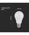 E27 8,5W LED lamp - A60, Samsung LED chip, 5 jaar garantie