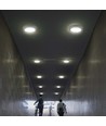 18W Ø21,6cm LED plafondlamp - 110lm/W, rond, witte rand, incl. lichtbron