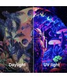 10W LED-breedstraler - IP65, zwart, werklamp, UV 395nm, ultraviolet