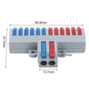 1 stuk schroefloze verbindingsmof - 2 tot 12, 250V, 32A