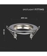 Set van 2 GU10 downlight-kit - Rond, satijn nikkel, zaagmaat: Ø6,5 cm, afmetingen: Ø8 cm
