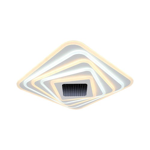 150W LED Smart plafondlamp met 3D-effect - 50x50cm, CCT, dimbaar, incl. afstandsbediening