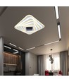 150W LED Smart plafondlamp met 3D-effect - 50x50cm, CCT, dimbaar, incl. afstandsbediening