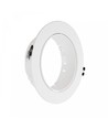 Ronde opbouwspot voor 1x AR111 GU10 - Wit, PC kunststof, zonder lichtbron