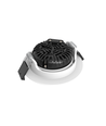 7W Inbouwspot RA96, DimToWarm+CCT, Dimbaar - Gat: Ø6,8 cm, Afm: Ø8,3 cm, Witte rand