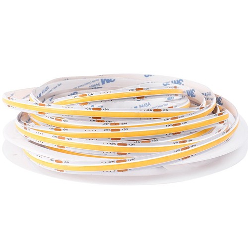 10m 12,5W/m Dot-free COB-LED-strip RA95 - 24V DC, IP20, 480 LED/m, 5 jaar garantie