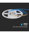 5m 10W/m LED strip - 24V, 128 LED per meter, 4000K, IP20, SMD2835
