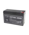 12V / 7Ah loodaccu - 151x65x100mm, ABS, VRLA oplaadbare accu